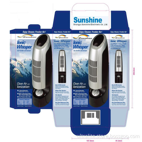 Low Noise Ozone Generator Air Purifier For Home